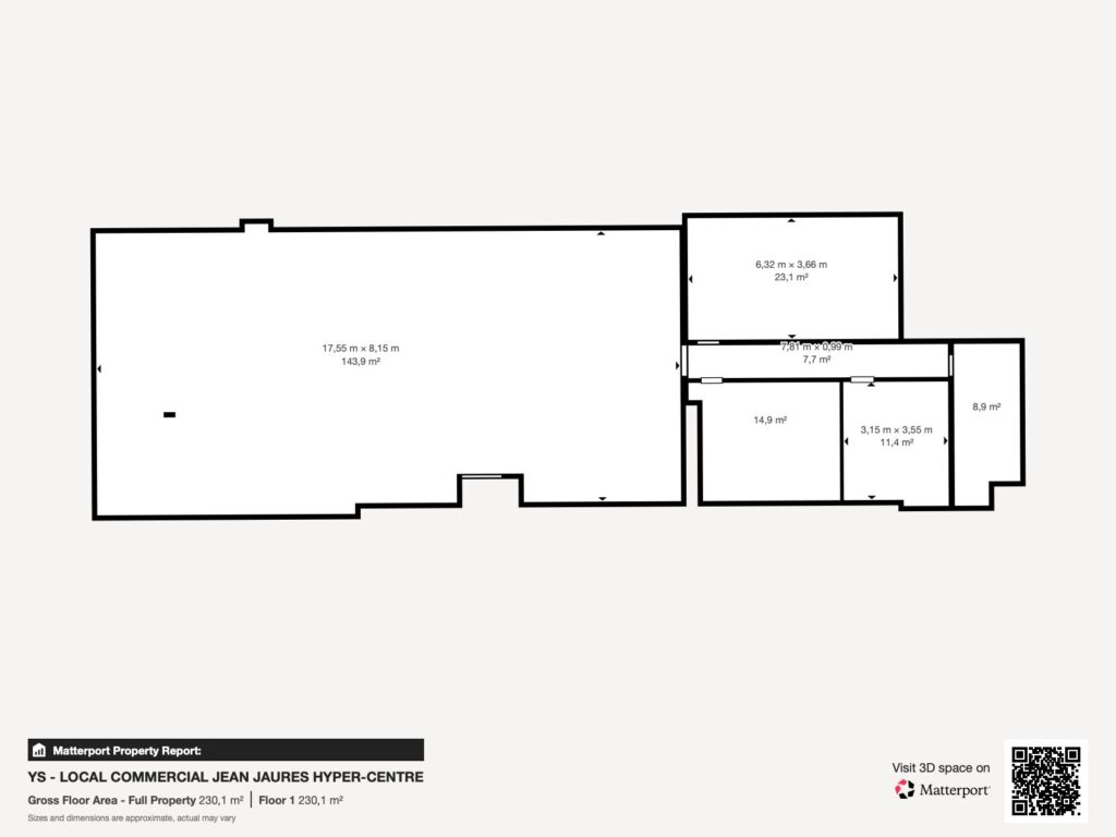 À Vendre – Local de 210 m² à Toulouse – Hyper-centre (Allée Jean-Jaurès)