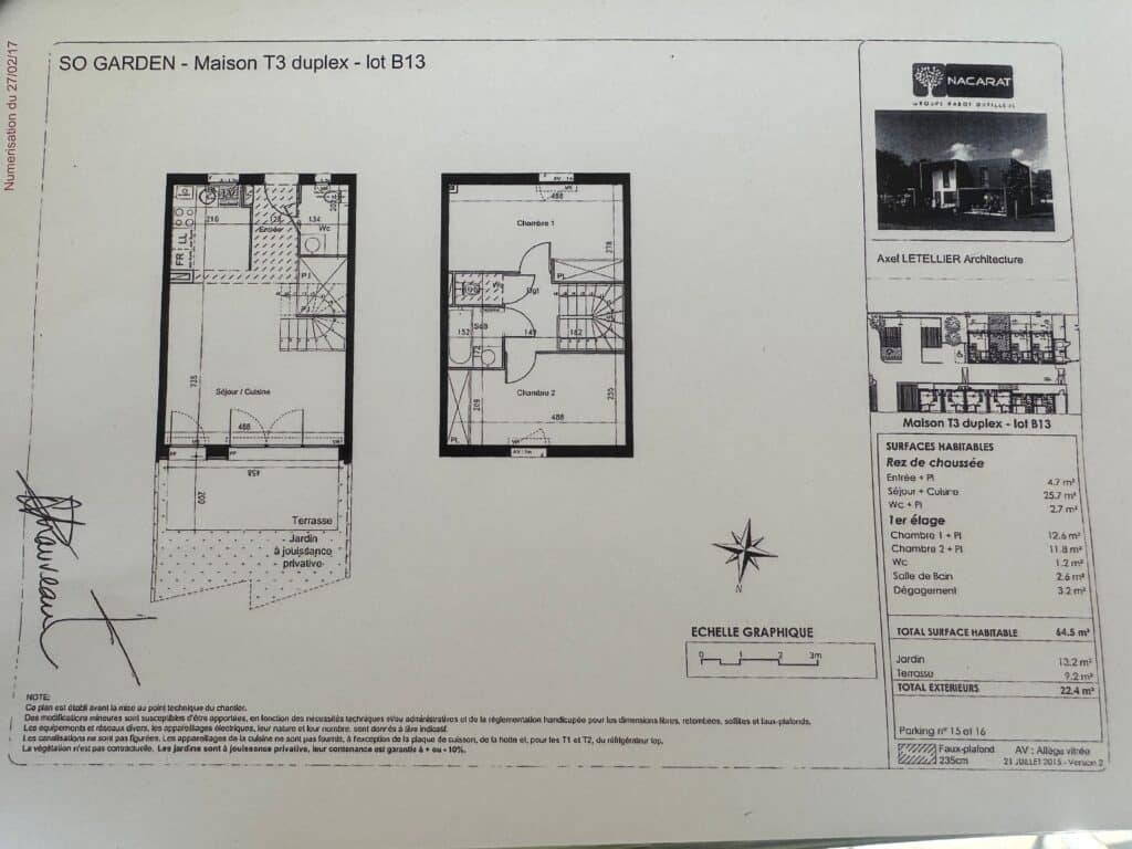LAUNAGUET - VILLA T3 DUPLEX DE 65M2 AVEC JARDIN ET 2 PARKINGS