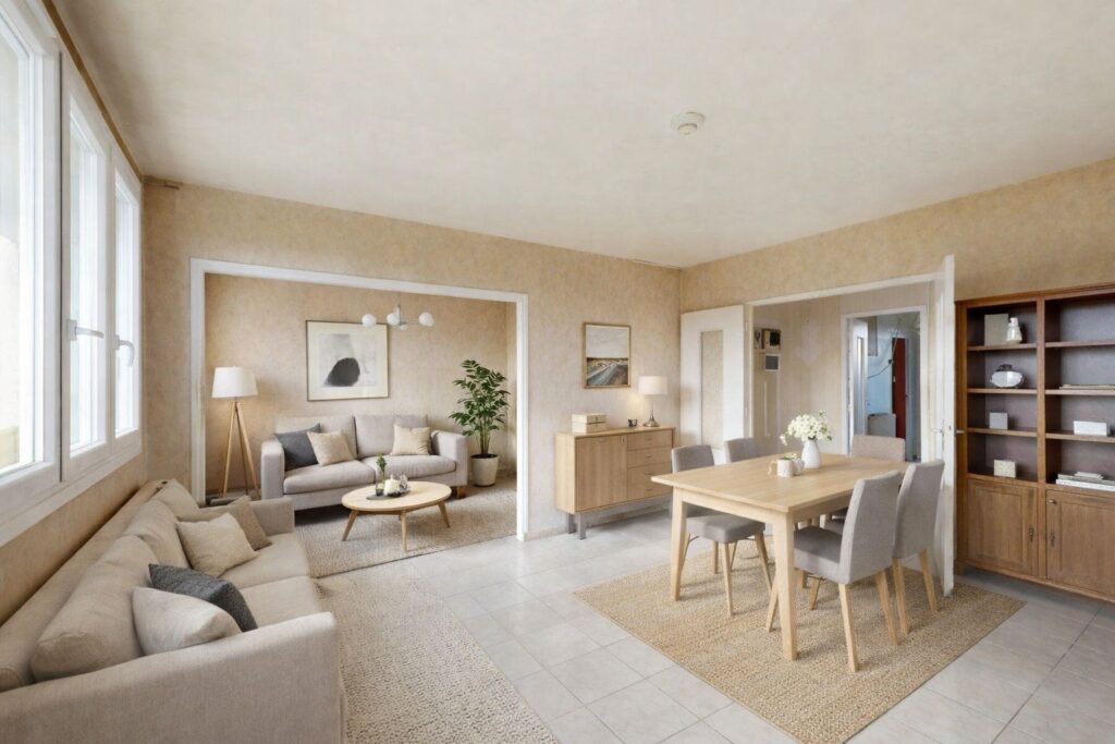 À vendre T3 de 73 m² avec balcons – Beau potentiel à exploiter